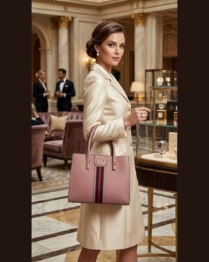 Business Women's Premium PU Leather Structured Top Handle Handbag