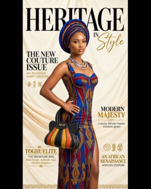 TOGHUELITE Statement Handbag – Multicolor African-Inspired Luxury Bag