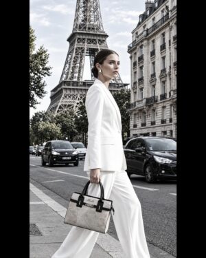 SoftLife Bag – Luxury Patchwork Tote Handbag with Gold-Tone Hardware