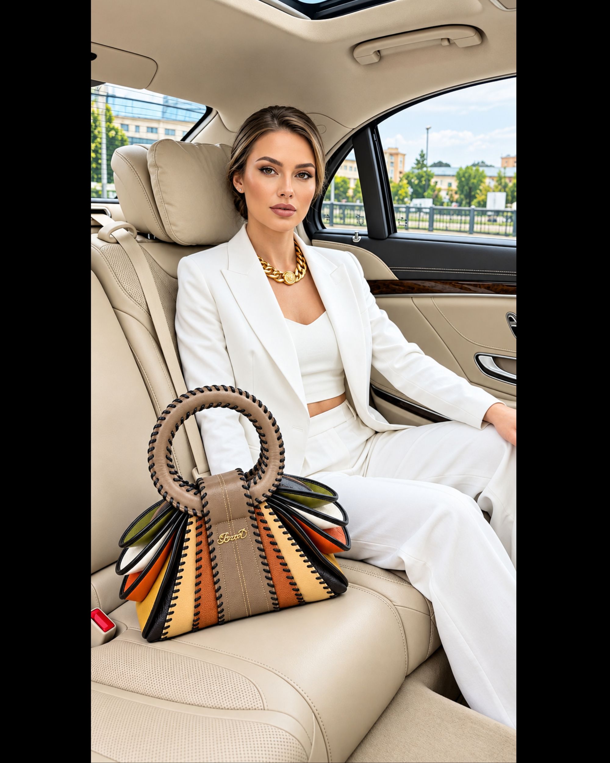 PauLum Bag – Luxury Multicolor Handbag with Braided Handles 2 Paulum Bag – Luxury Multicolor Handbag with Braided Handles